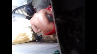 next door indian girl filmed in shower by next door neighbor