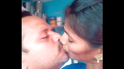 Hot Indian French Kissing Of Mature Couple